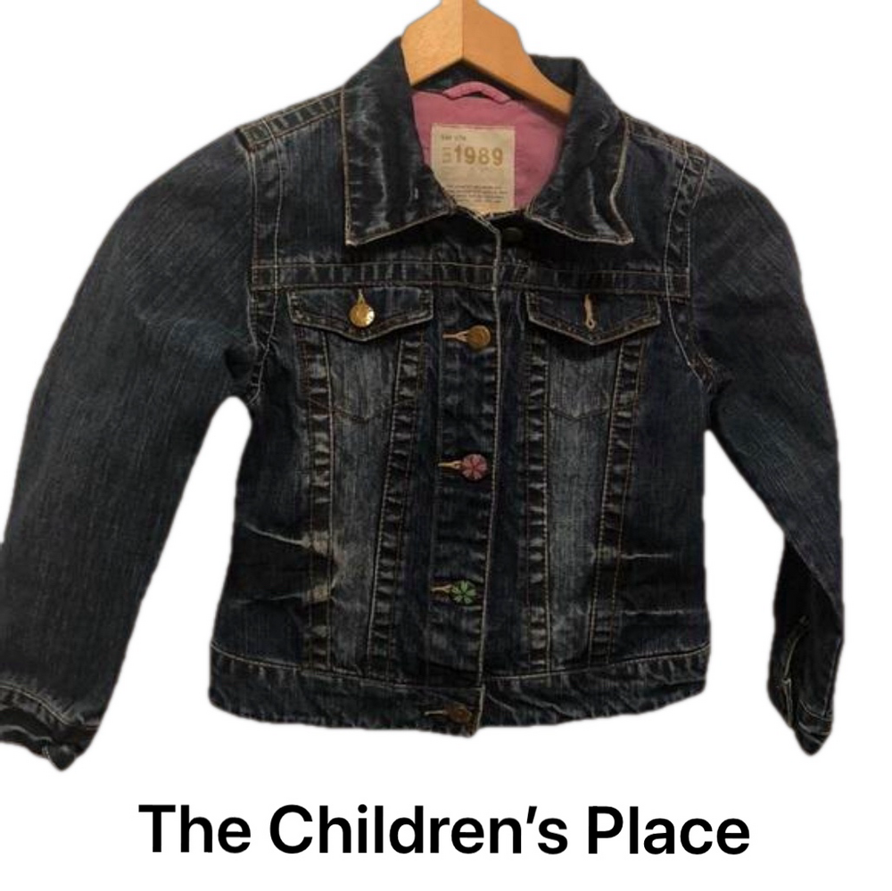 The children’s place Jean jacket size M7/8 GUC🌺